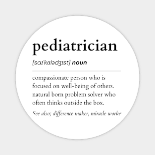 Pediatrician Noun Magnet